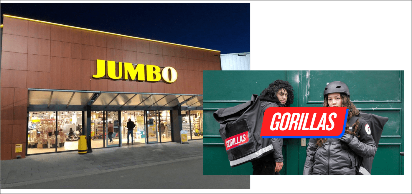 Jumbo en Gorillas samenwerking